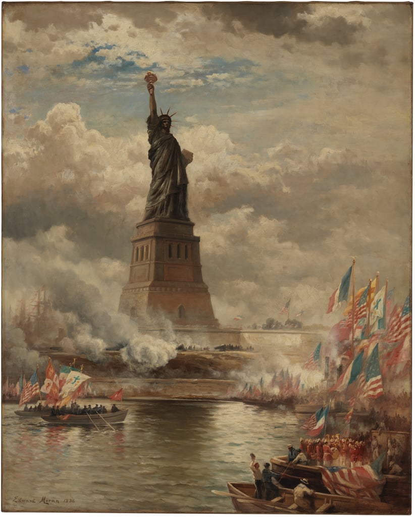 Inauguración de la libertad iluminando al mundo 1886