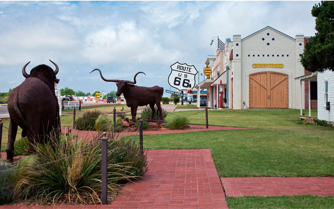 La Ruta 66 en Elk City y Sayre ( Oklahoma ) – Km 1.619