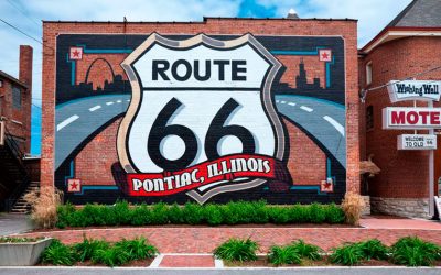 ILLINOIS (6). Odell / Cayuga / Pontiac / Chenoa / Lexington / Towanda. Km 204